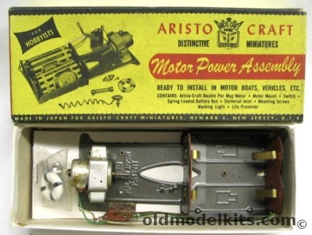 Aristo Craft Motor Power Assembly with 'Working Light and Life Preserver' plastic model kit